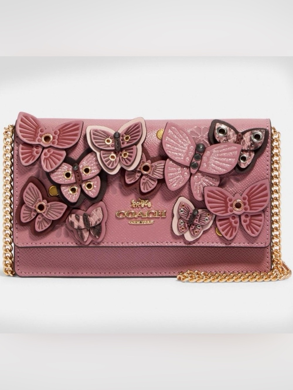 Rare Coach  Butterfly Appliqué Crossbody bag
